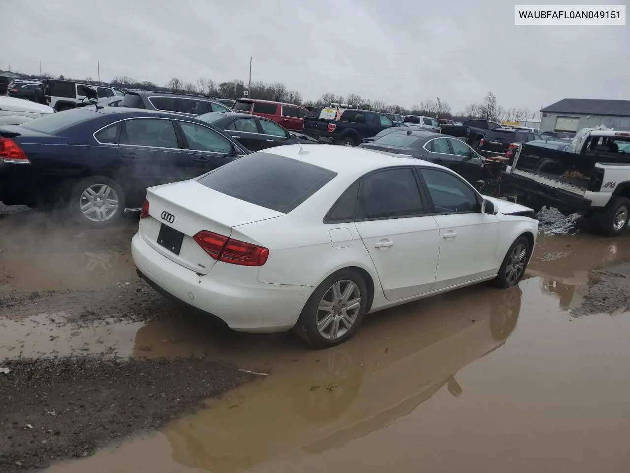 2010 Audi A4 Premium VIN: WAUBFAFL0AN049151 Lot: 79245754