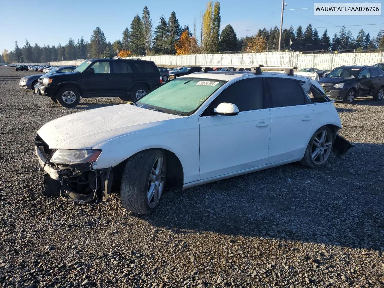 2010 Audi A4 Premium Plus VIN: WAUWFAFL4AA076796 Lot: 79536704