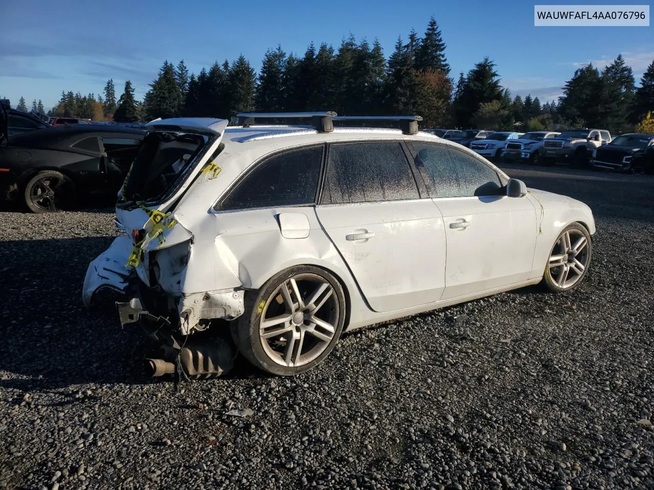 2010 Audi A4 Premium Plus VIN: WAUWFAFL4AA076796 Lot: 79536704