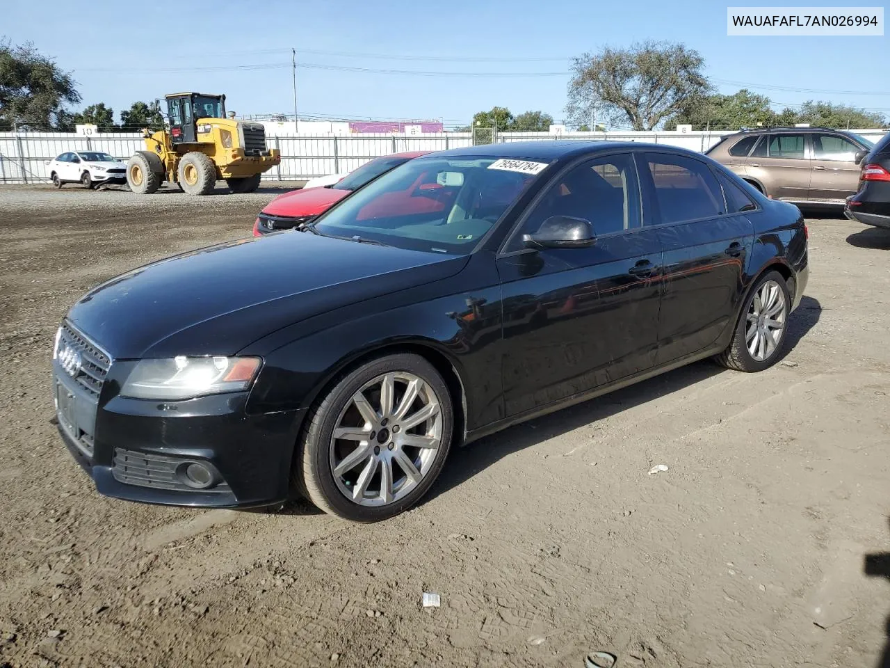 2010 Audi A4 Premium VIN: WAUAFAFL7AN026994 Lot: 79564784