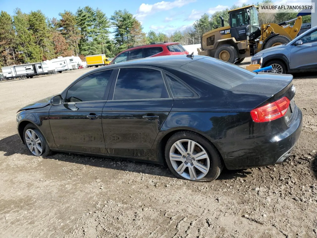 2010 Audi A4 Premium VIN: WAUBFAFL7AN063578 Lot: 79672574