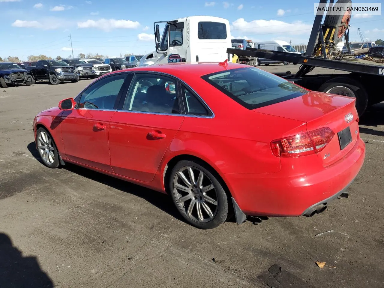 2010 Audi A4 Premium Plus VIN: WAUFFAFL0AN063469 Lot: 79771844