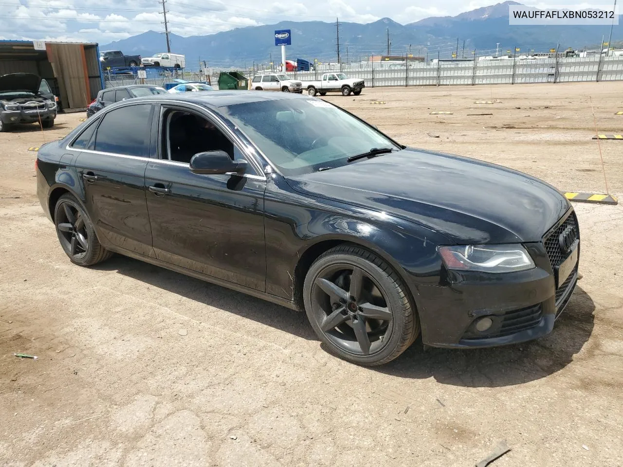 2011 Audi A4 Premium Plus VIN: WAUFFAFLXBN053212 Lot: 61116664