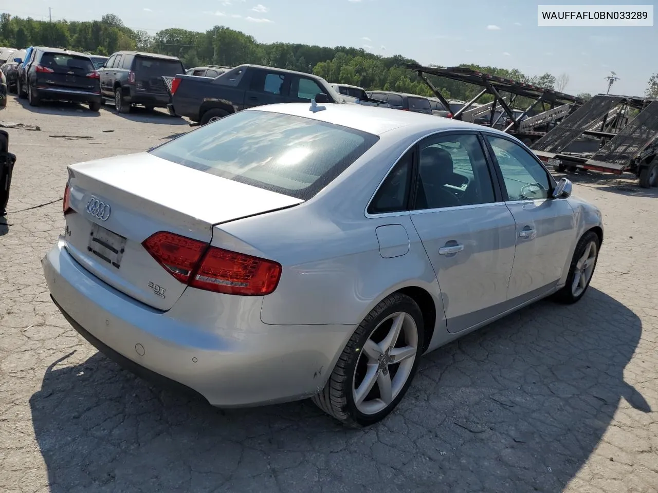 2011 Audi A4 Premium Plus VIN: WAUFFAFL0BN033289 Lot: 65921244