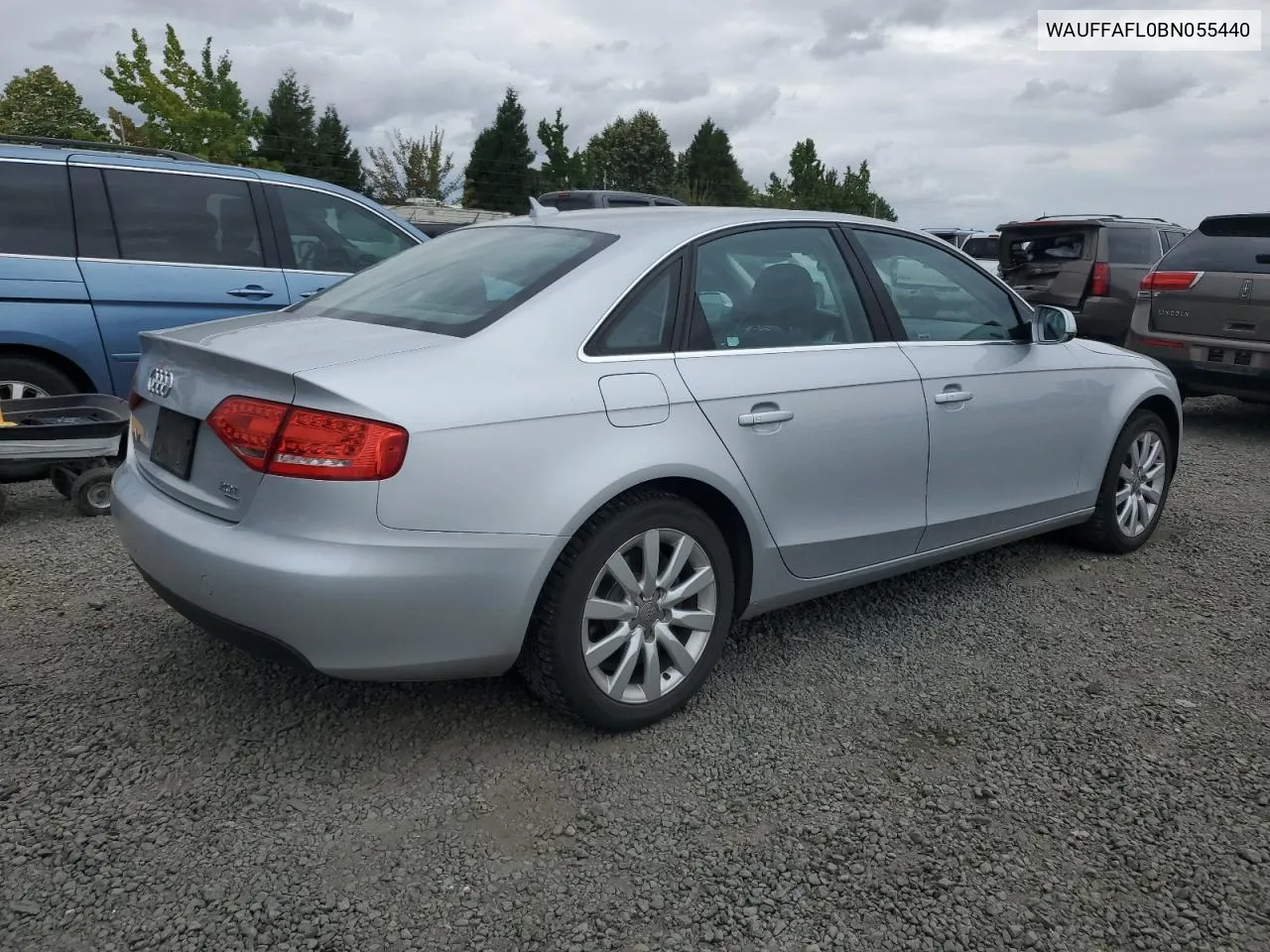 2011 Audi A4 Premium Plus VIN: WAUFFAFL0BN055440 Lot: 67372614