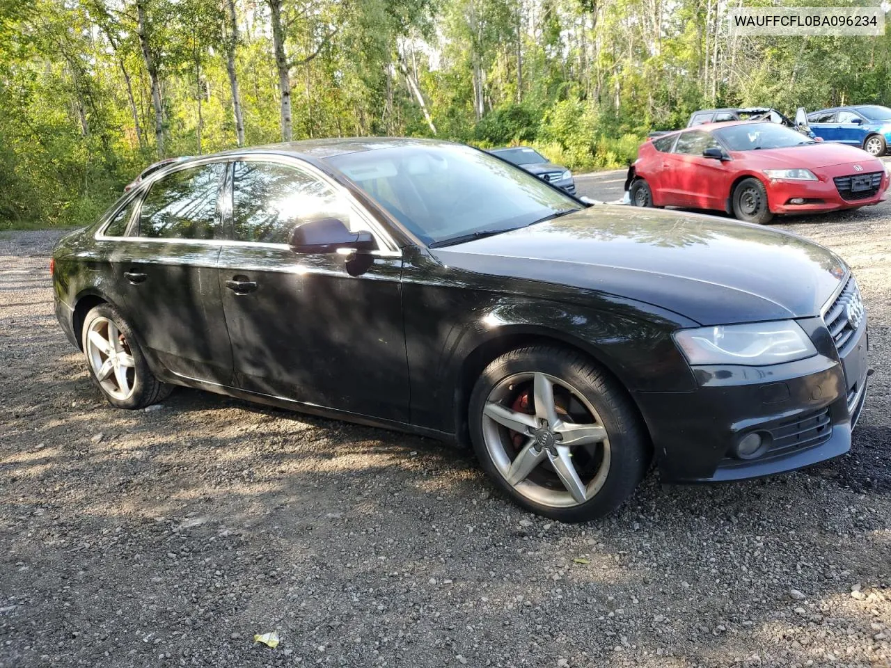 2011 Audi A4 Premium Plus VIN: WAUFFCFL0BA096234 Lot: 67463694