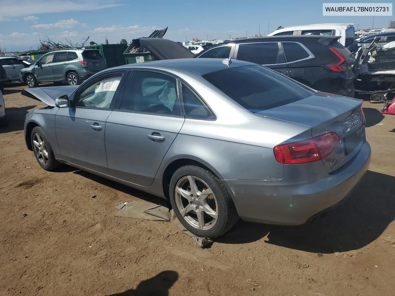 2011 Audi A4 Premium VIN: WAUBFAFL7BN012731 Lot: 69410914