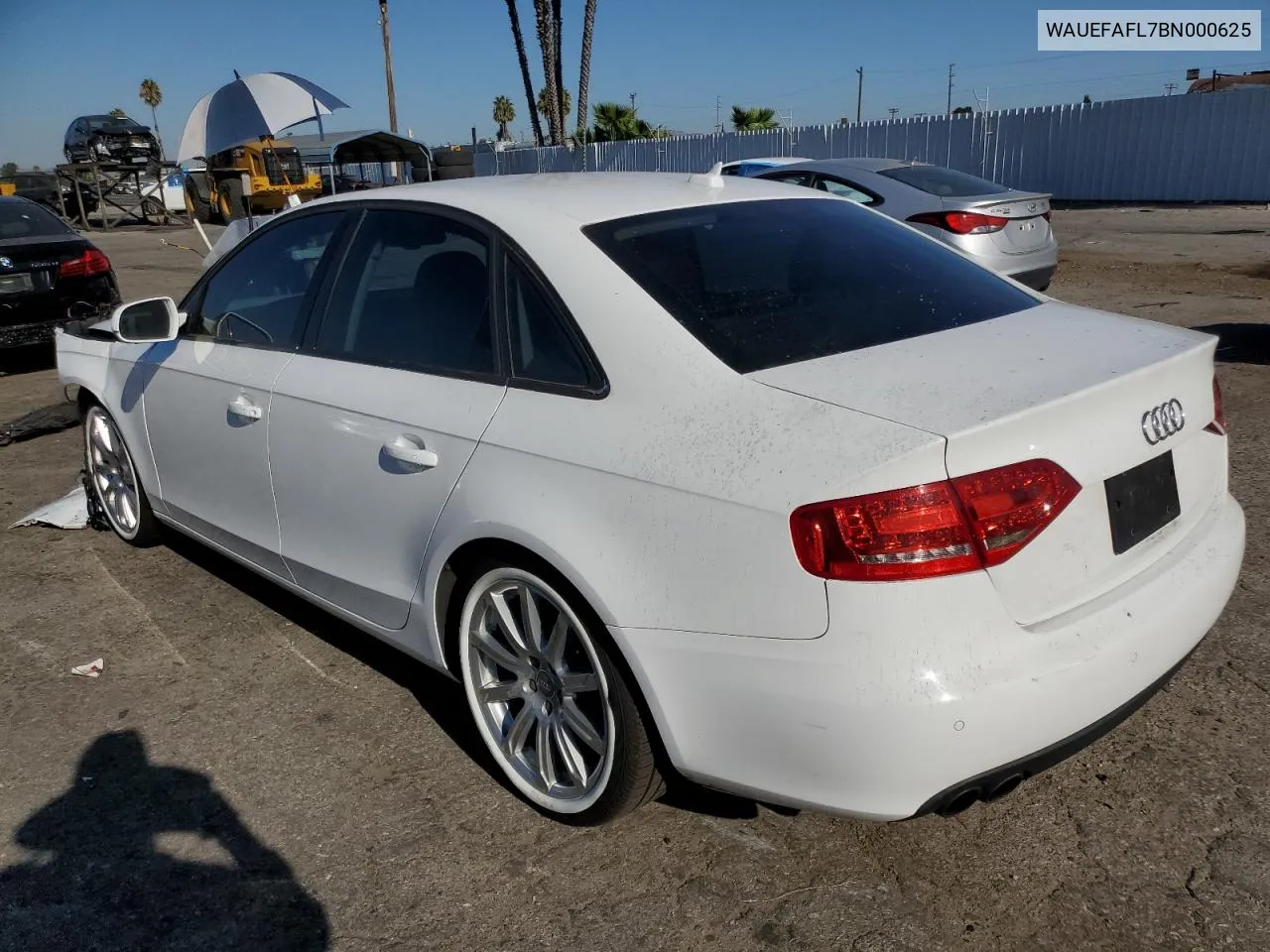 2011 Audi A4 Premium Plus VIN: WAUEFAFL7BN000625 Lot: 69897364