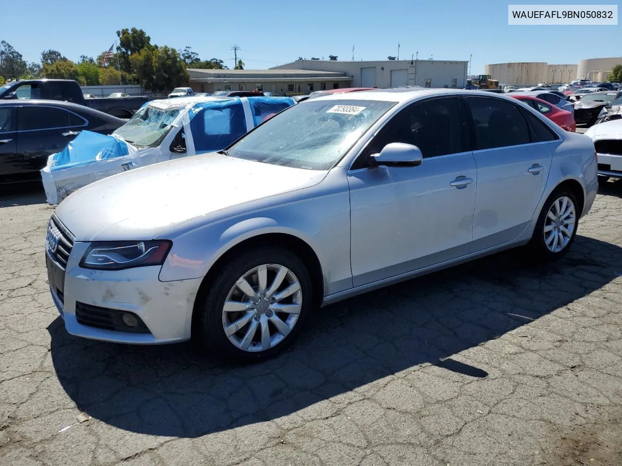 2011 Audi A4 Premium Plus VIN: WAUEFAFL9BN050832 Lot: 70293384