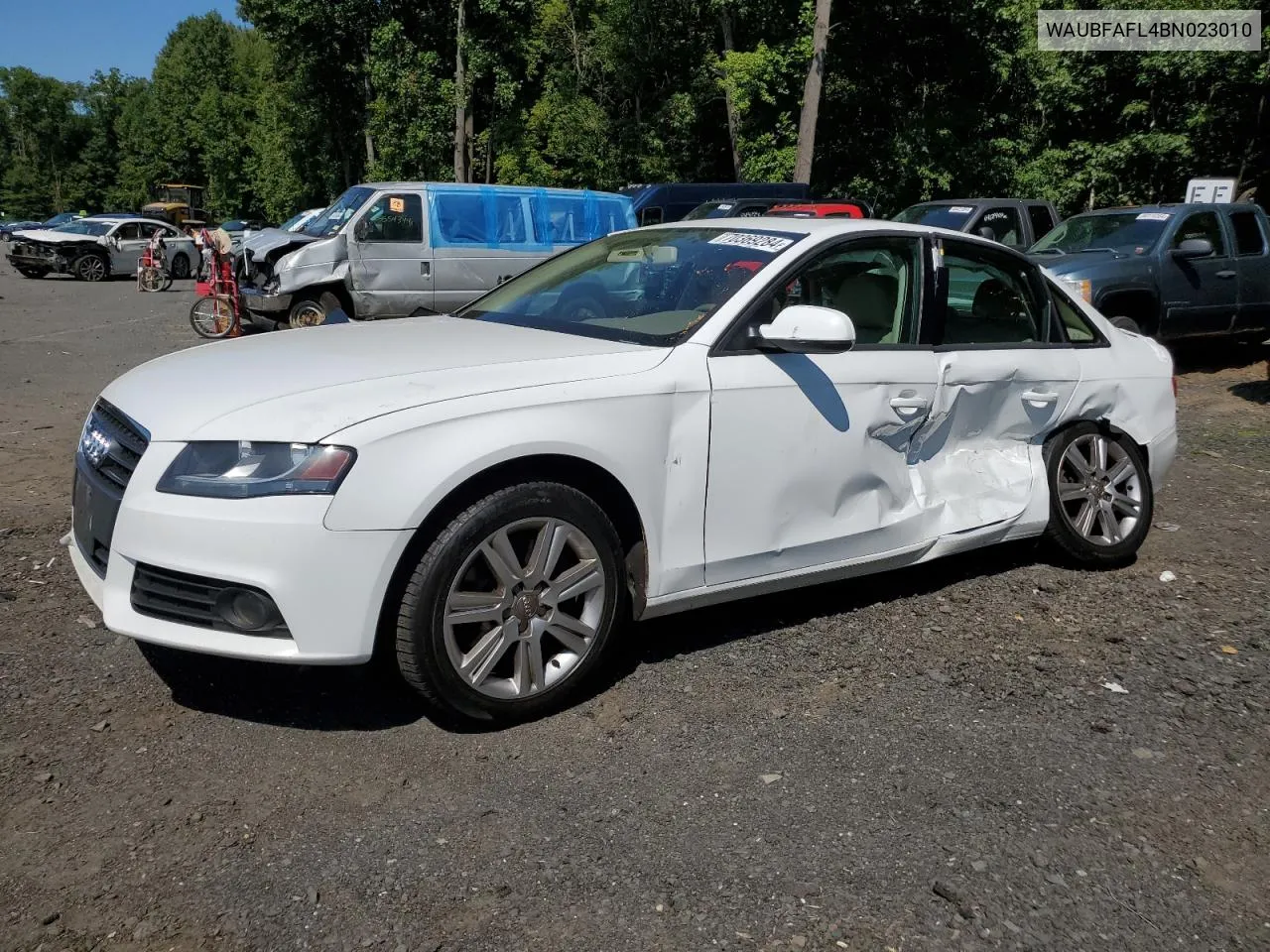 2011 Audi A4 Premium VIN: WAUBFAFL4BN023010 Lot: 70369284