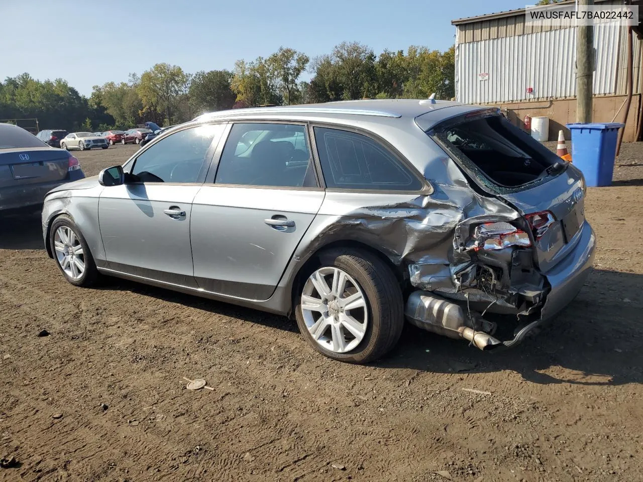 2011 Audi A4 Premium VIN: WAUSFAFL7BA022442 Lot: 70867714