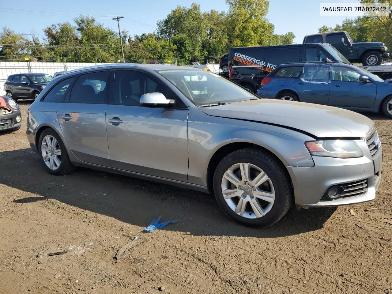 2011 Audi A4 Premium VIN: WAUSFAFL7BA022442 Lot: 70867714