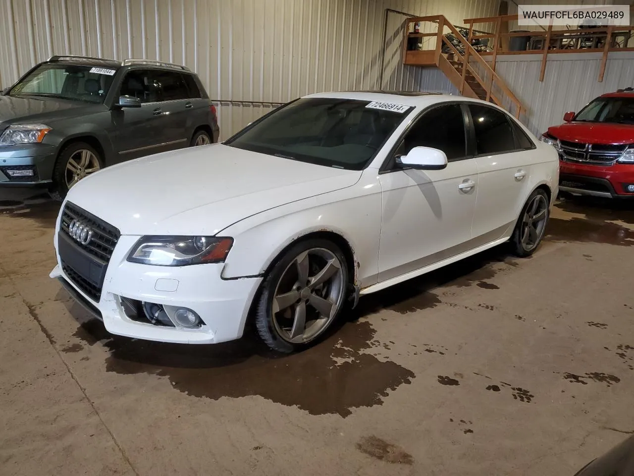 2011 Audi A4 Premium Plus VIN: WAUFFCFL6BA029489 Lot: 72466914