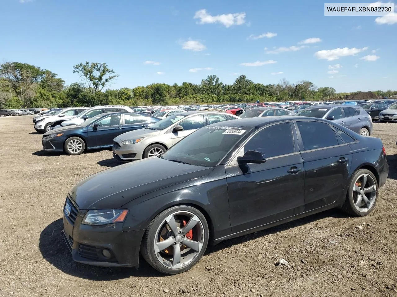 WAUEFAFLXBN032730 2011 Audi A4 Premium Plus