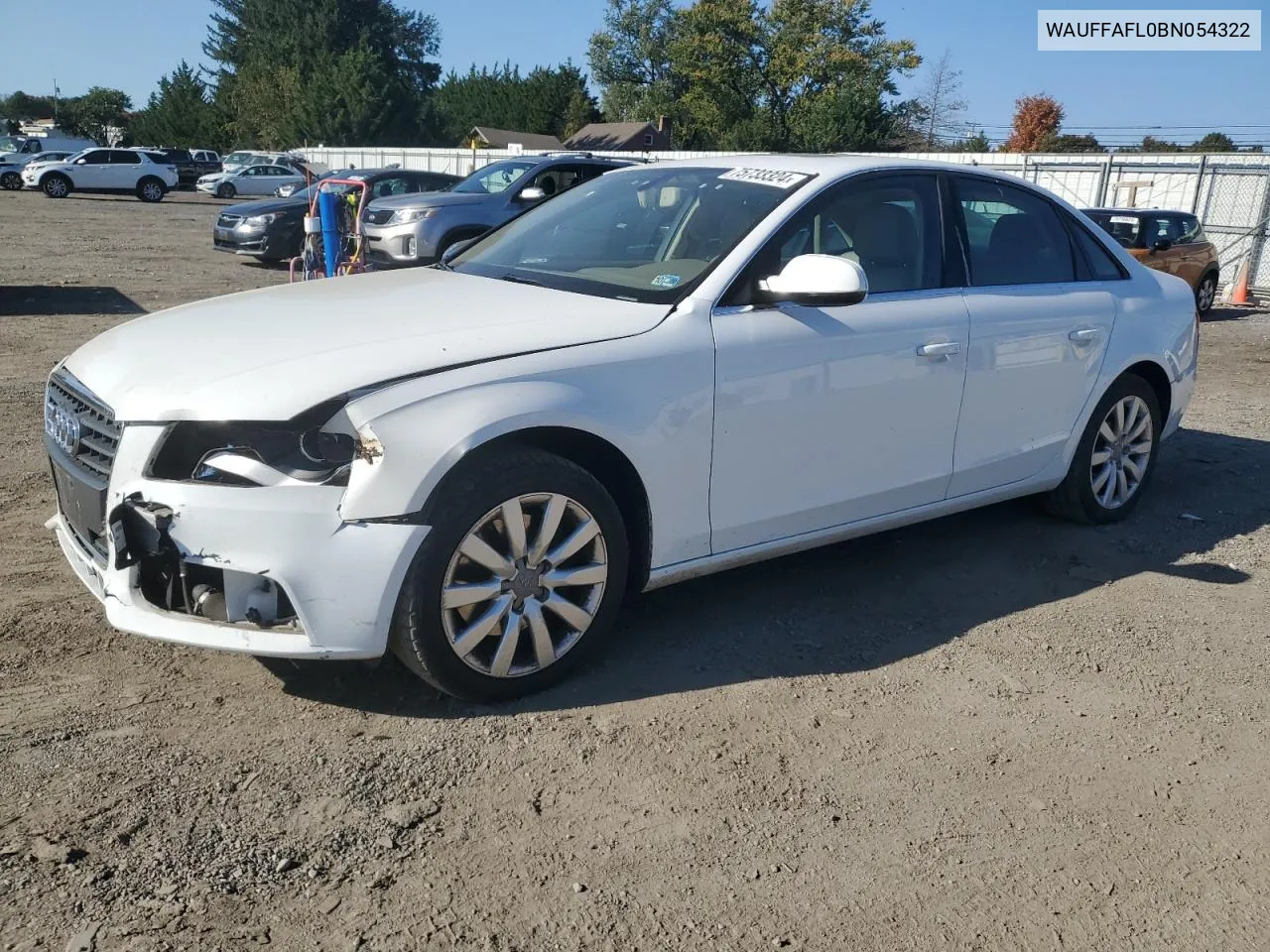 2011 Audi A4 Premium Plus VIN: WAUFFAFL0BN054322 Lot: 75733324