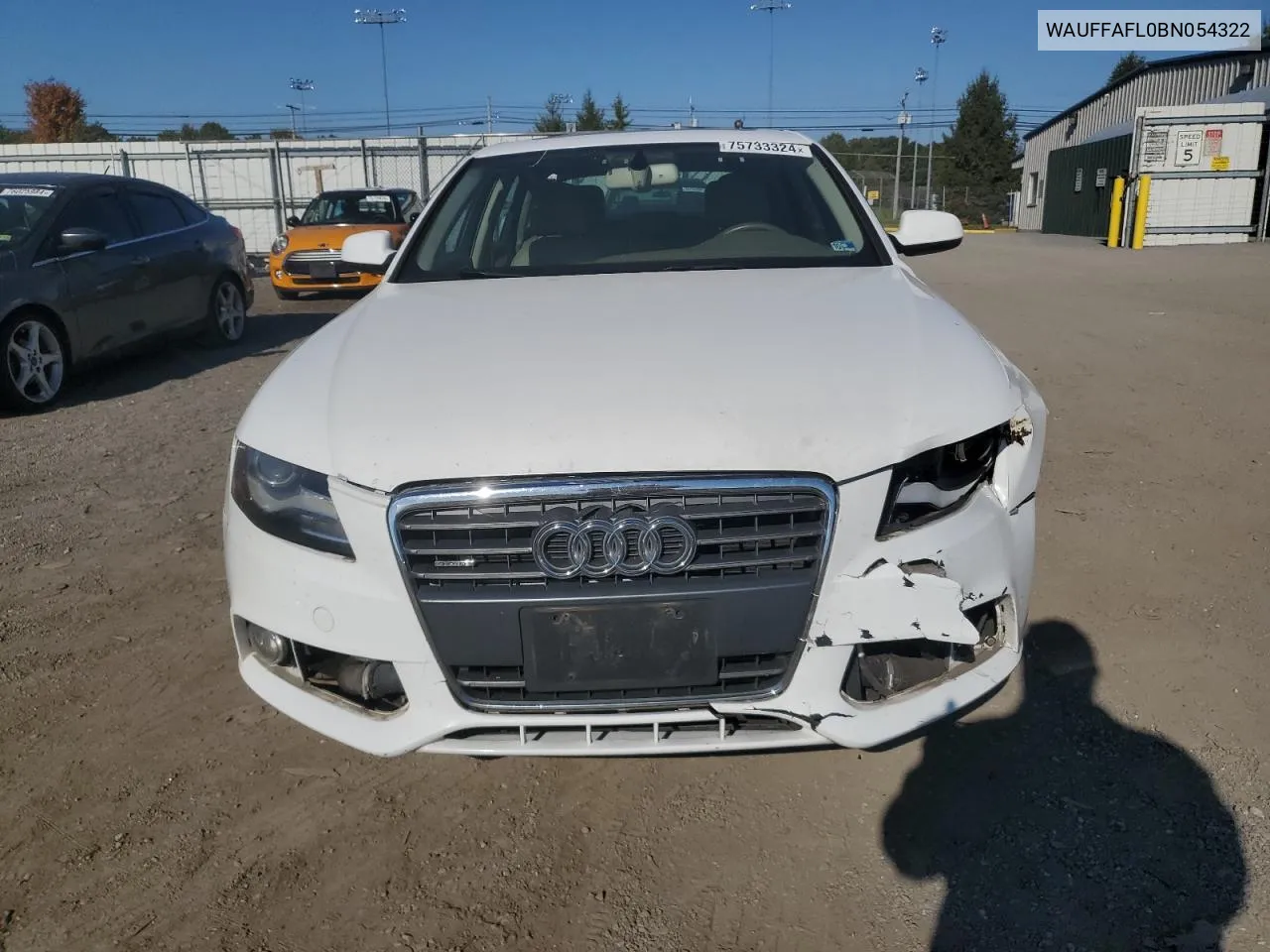 2011 Audi A4 Premium Plus VIN: WAUFFAFL0BN054322 Lot: 75733324