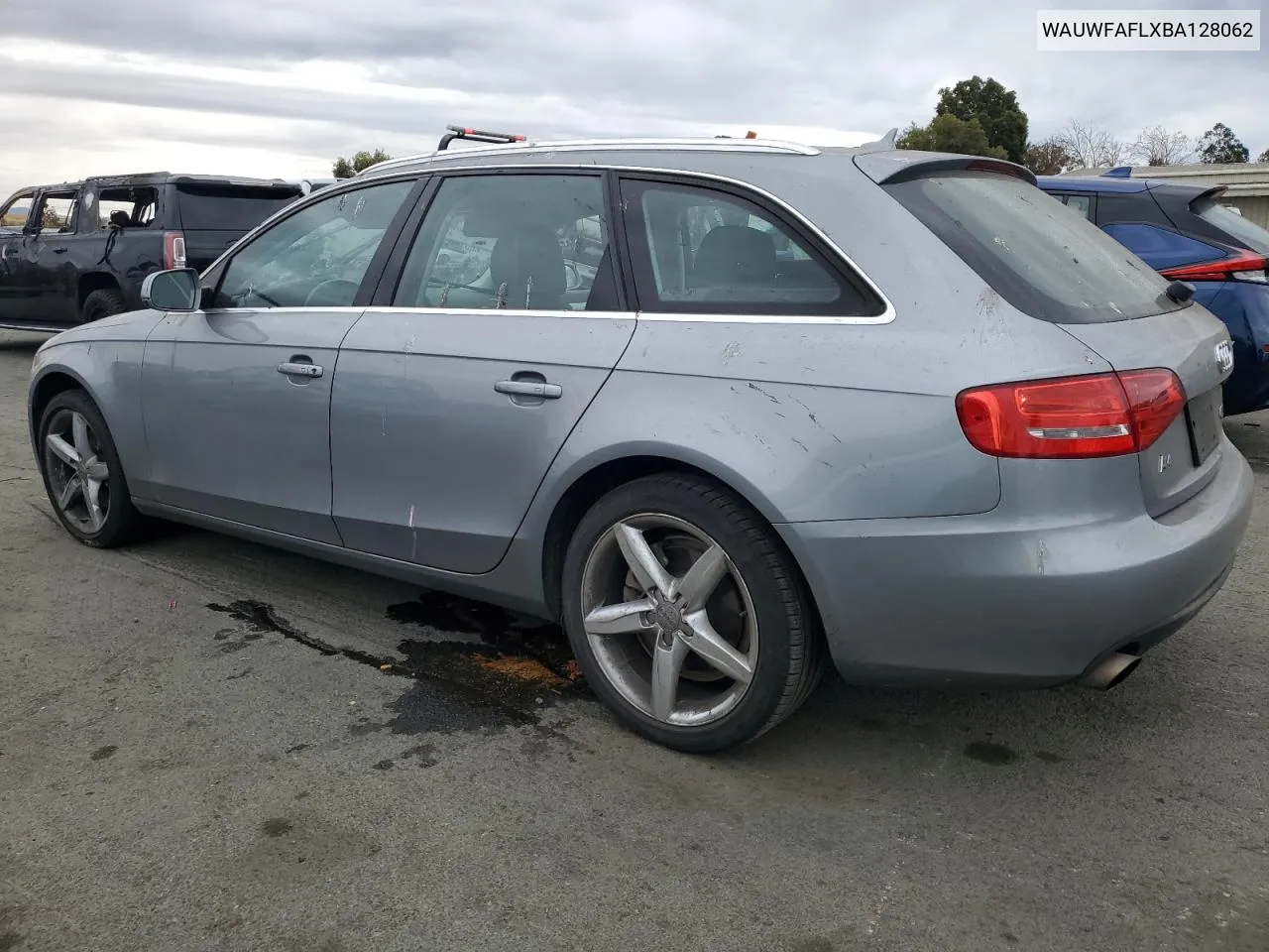 2011 Audi A4 Premium Plus VIN: WAUWFAFLXBA128062 Lot: 75885234