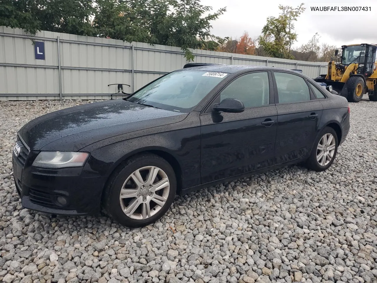 2011 Audi A4 Premium VIN: WAUBFAFL3BN007431 Lot: 75989714