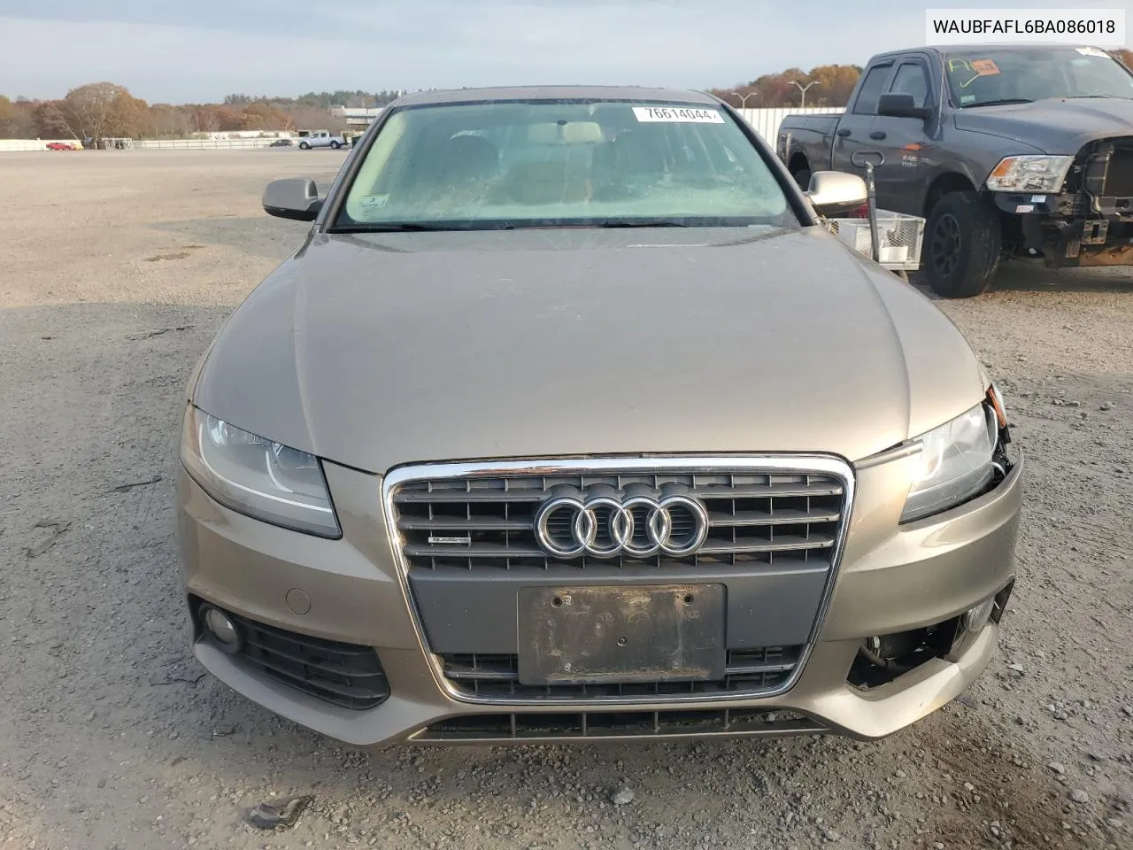 2011 Audi A4 Premium VIN: WAUBFAFL6BA086018 Lot: 76614044