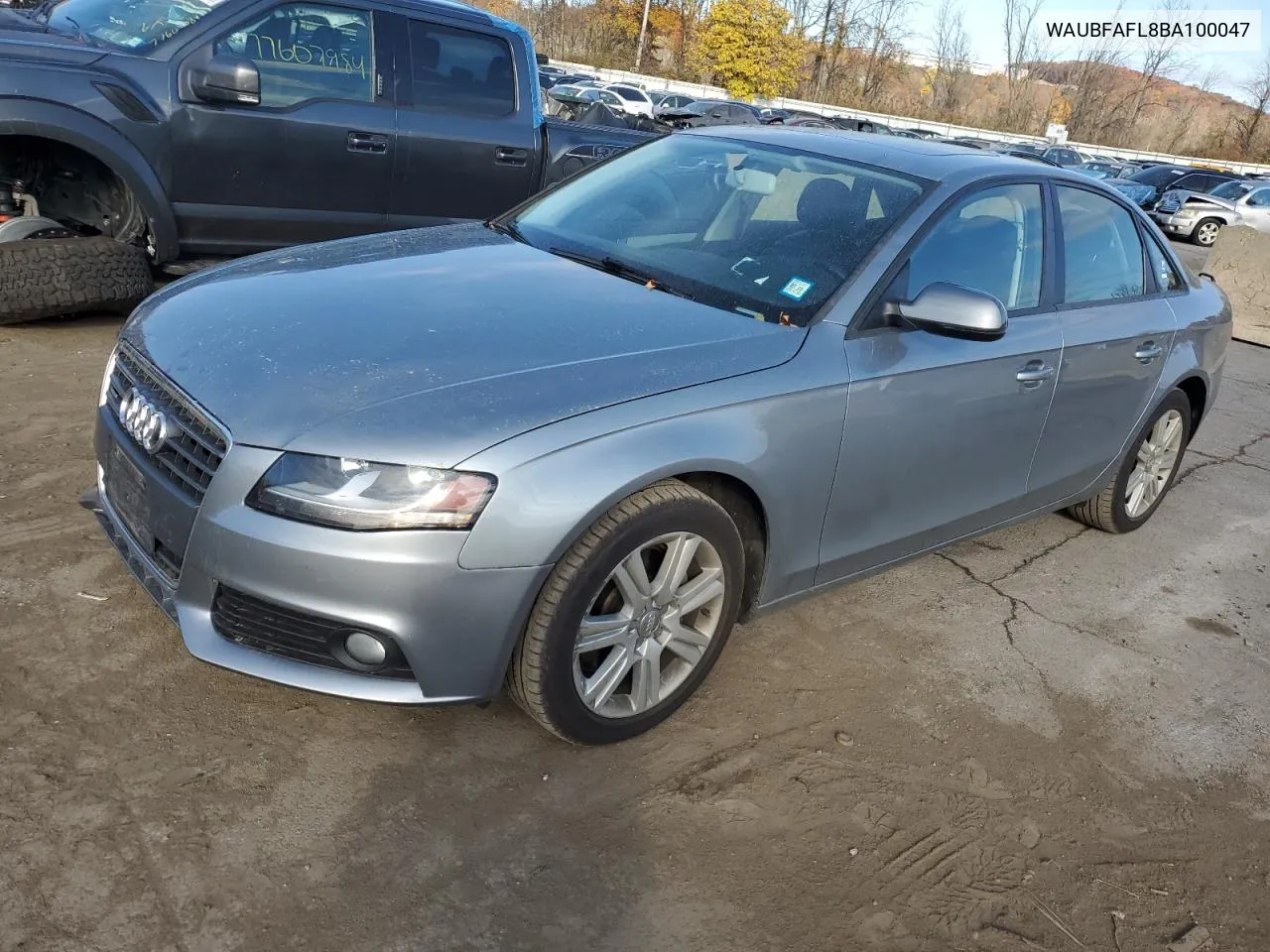 2011 Audi A4 Premium VIN: WAUBFAFL8BA100047 Lot: 76942534