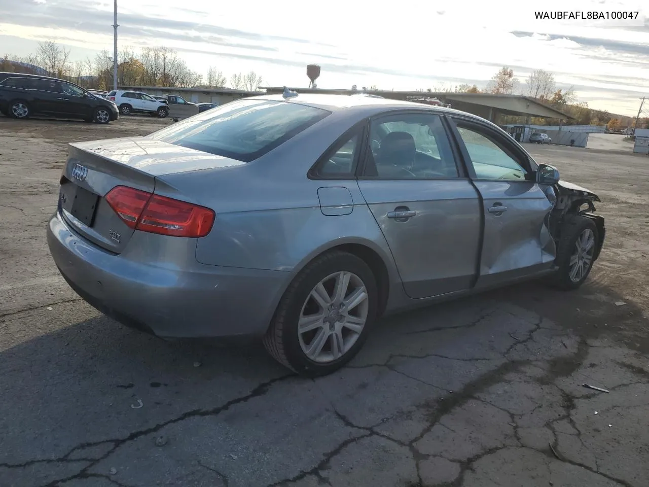 2011 Audi A4 Premium VIN: WAUBFAFL8BA100047 Lot: 76942534