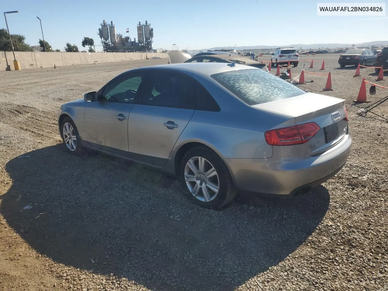 2011 Audi A4 Premium VIN: WAUAFAFL2BN034826 Lot: 77566704