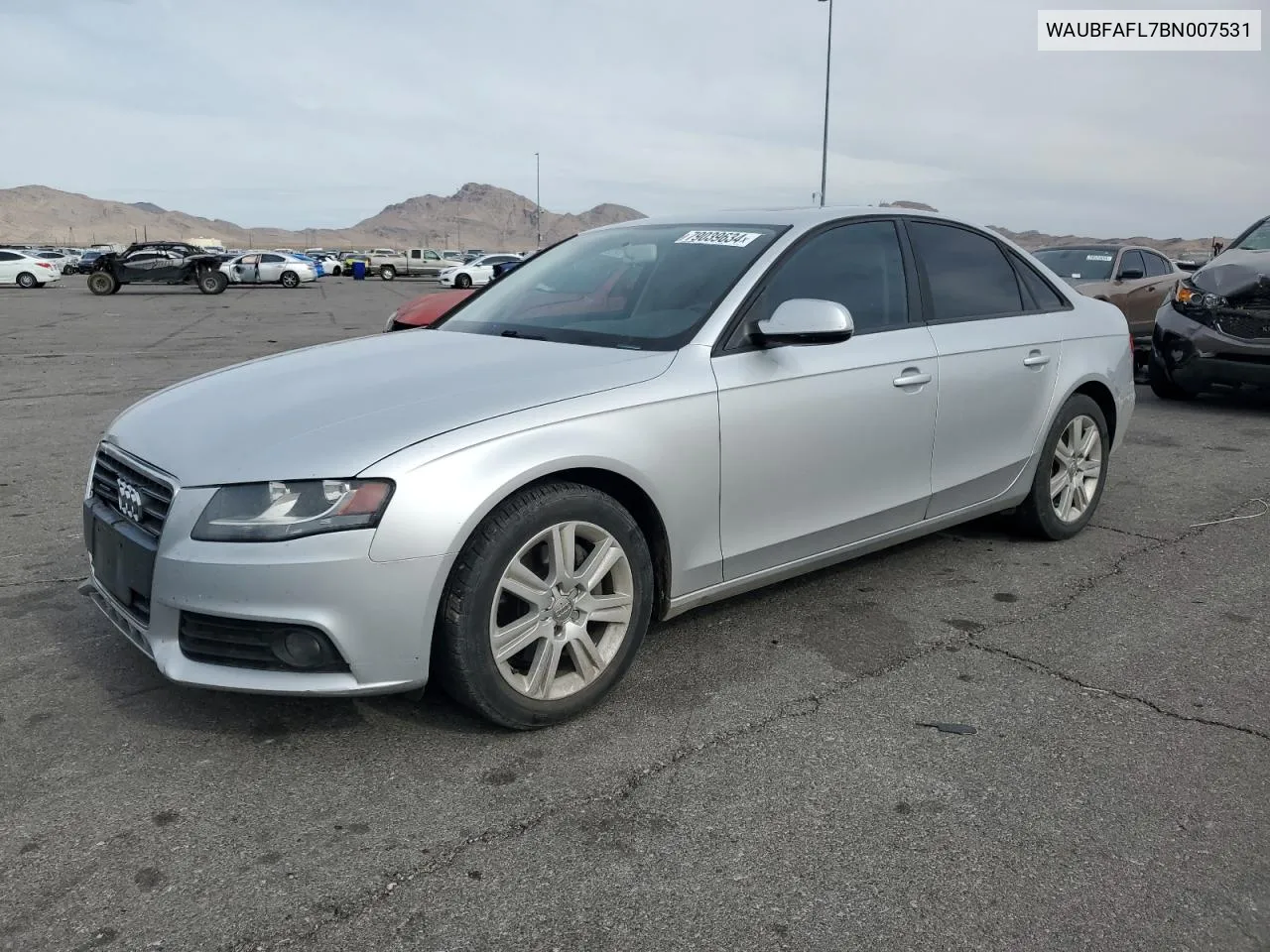 2011 Audi A4 Premium VIN: WAUBFAFL7BN007531 Lot: 79039634