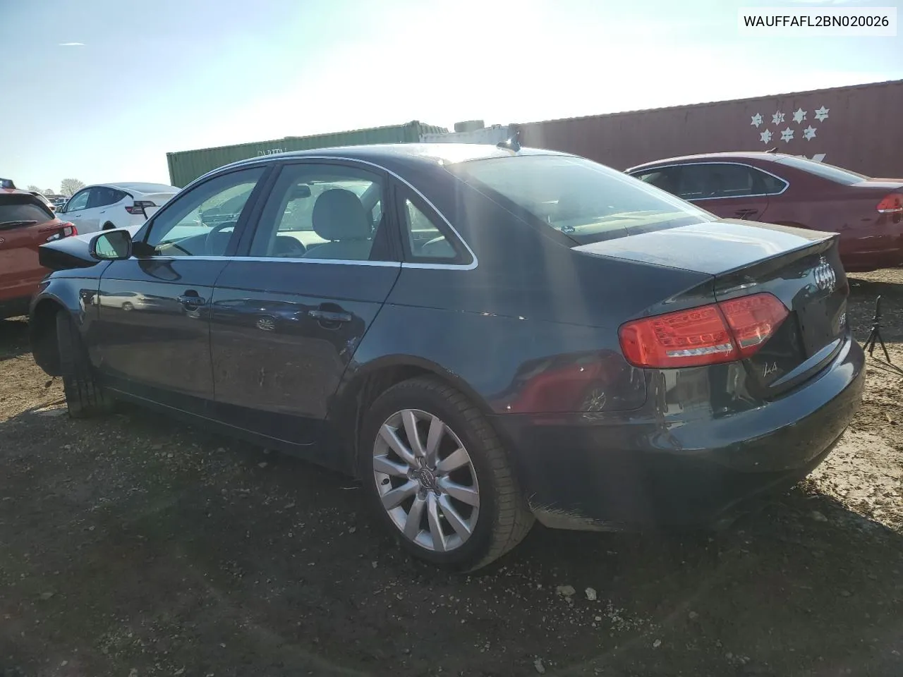 2011 Audi A4 Premium Plus VIN: WAUFFAFL2BN020026 Lot: 79562374