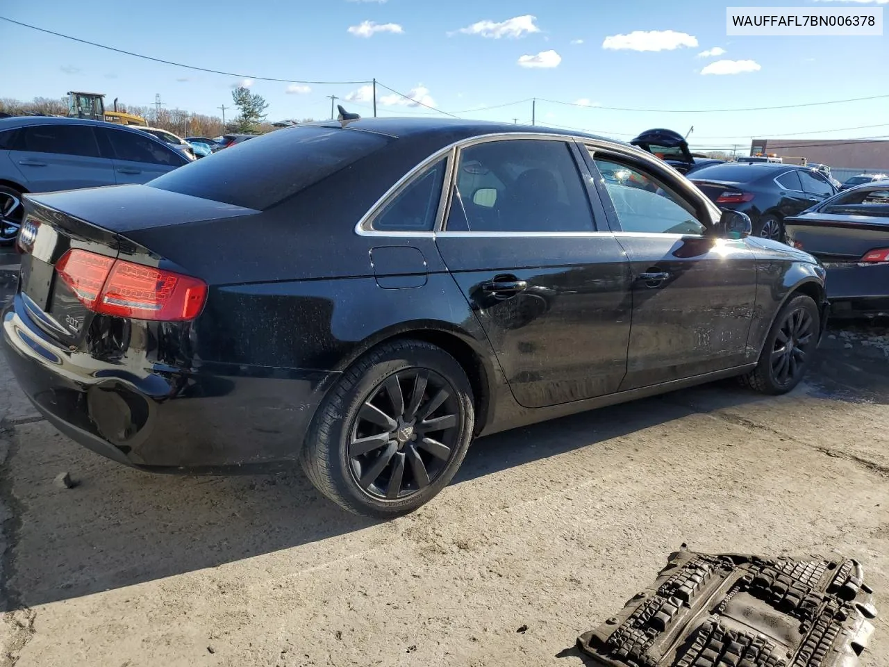 2011 Audi A4 Premium Plus VIN: WAUFFAFL7BN006378 Lot: 80384834