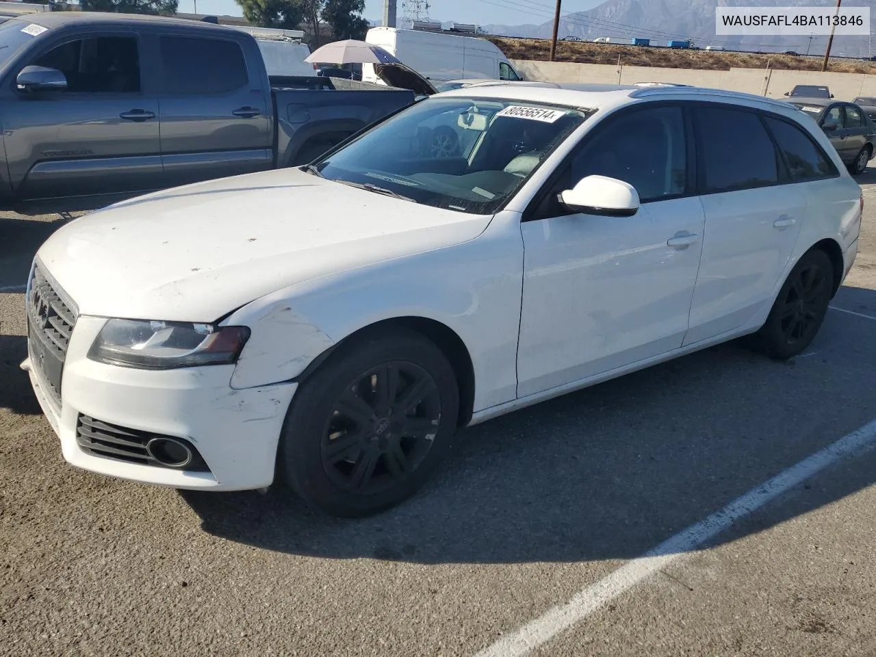 2011 Audi A4 Premium VIN: WAUSFAFL4BA113846 Lot: 80556514