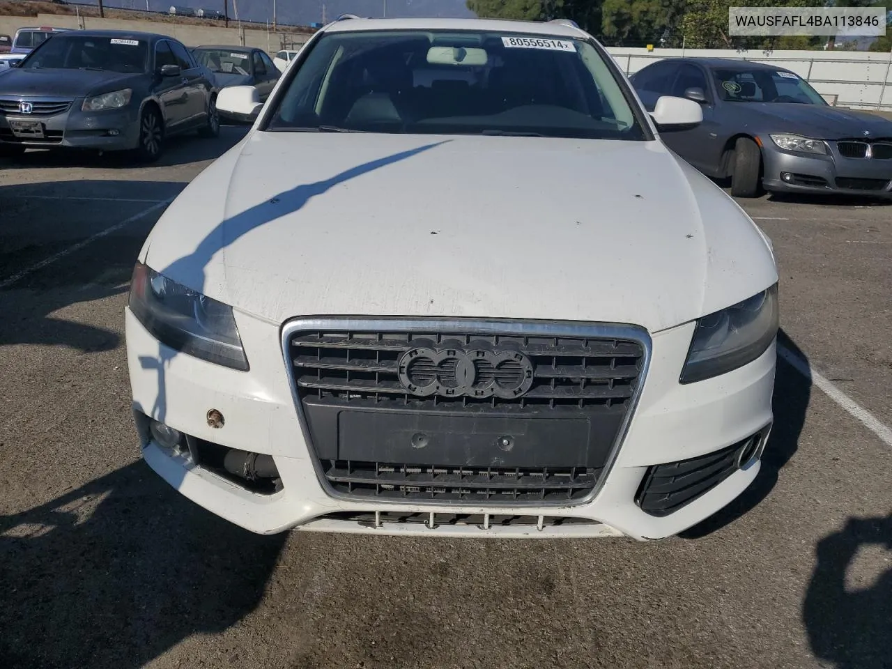 2011 Audi A4 Premium VIN: WAUSFAFL4BA113846 Lot: 80556514