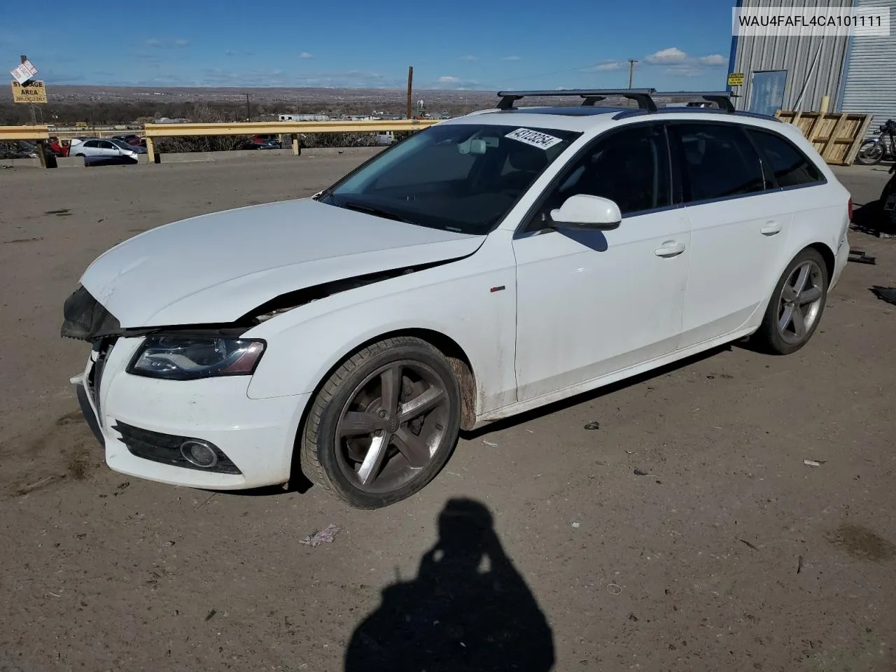 2012 Audi A4 Prestige VIN: WAU4FAFL4CA101111 Lot: 43123254