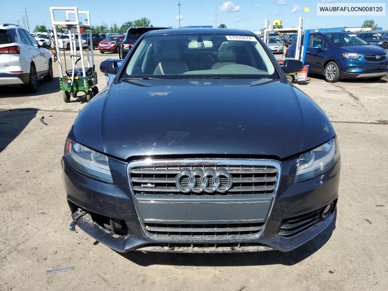 2012 Audi A4 Premium VIN: WAUBFAFL0CN008120 Lot: 57955674