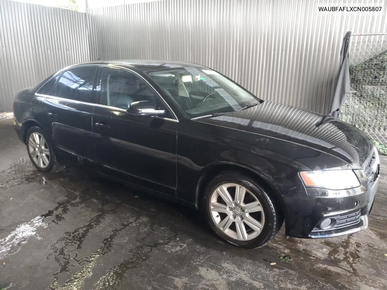 2012 Audi A4 Premium VIN: WAUBFAFLXCN005807 Lot: 62608104