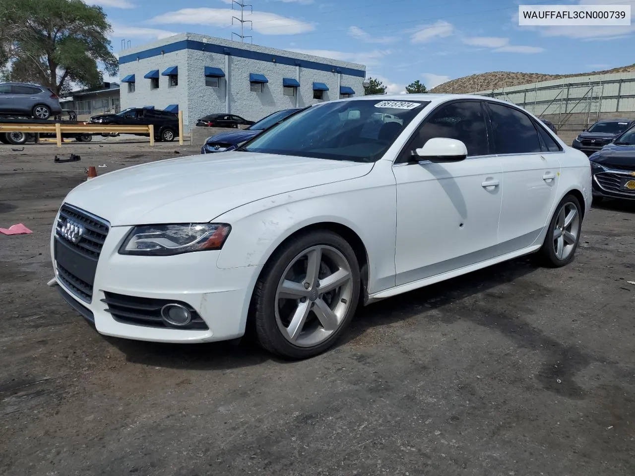 2012 Audi A4 Premium Plus VIN: WAUFFAFL3CN000739 Lot: 65157974