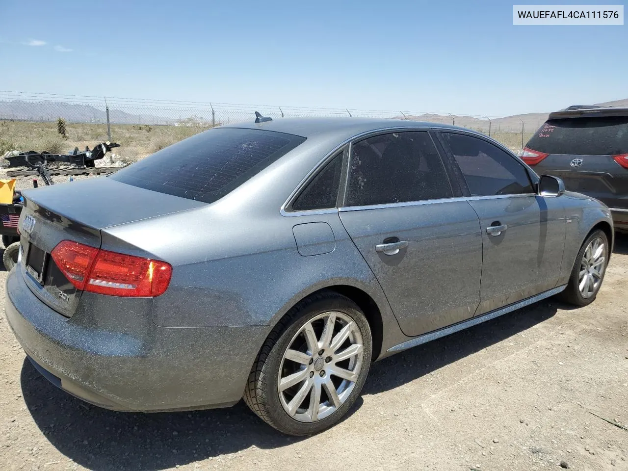 2012 Audi A4 Premium Plus VIN: WAUEFAFL4CA111576 Lot: 66430664