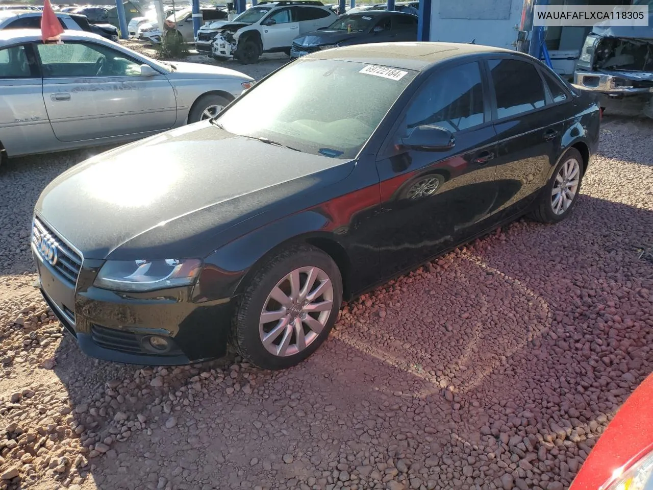 WAUAFAFLXCA118305 2012 Audi A4 Premium