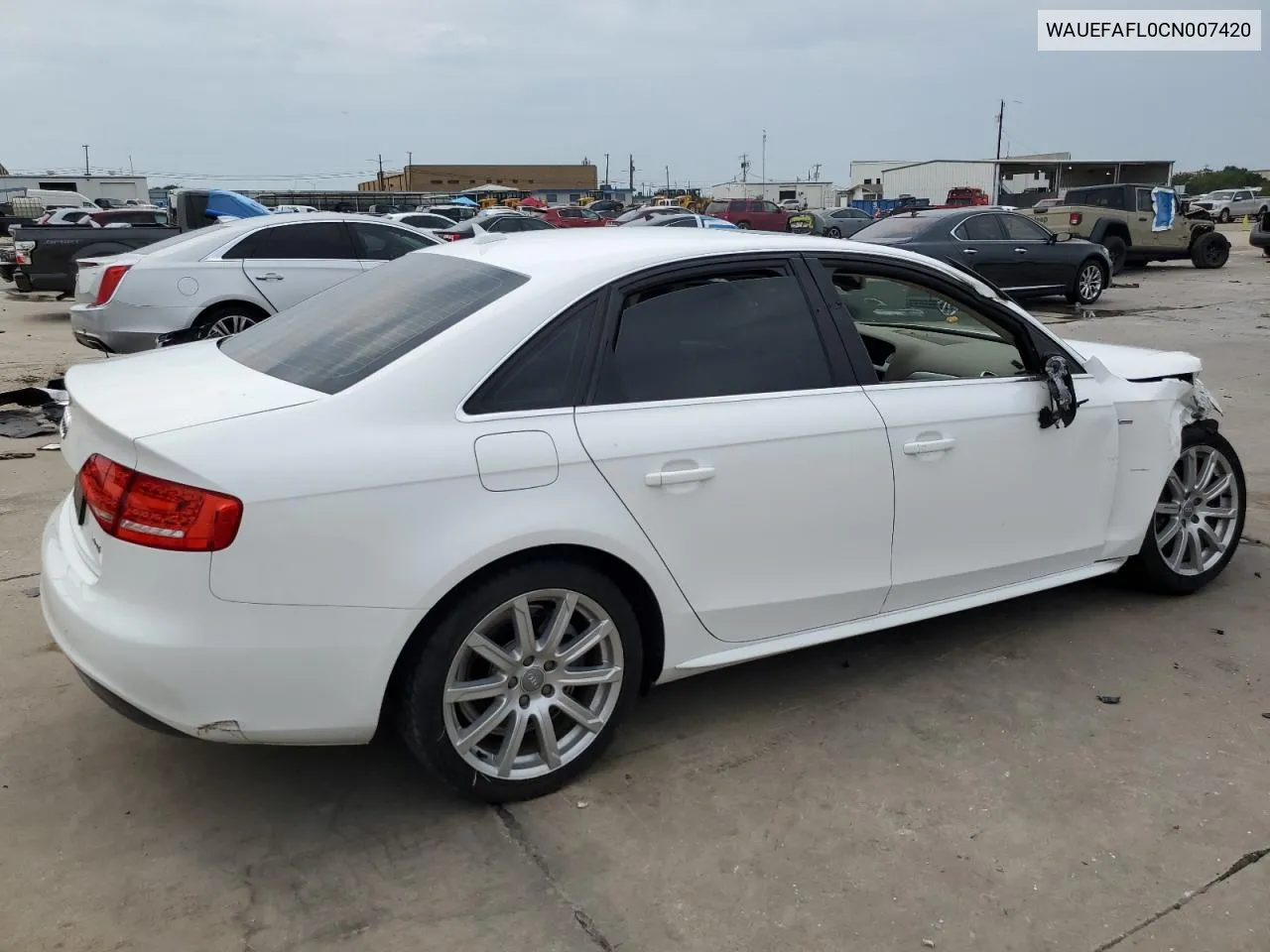 2012 Audi A4 Premium Plus VIN: WAUEFAFL0CN007420 Lot: 69872214