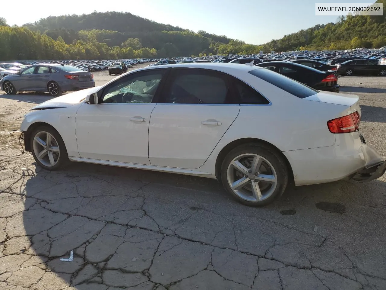 2012 Audi A4 Premium Plus VIN: WAUFFAFL2CN002692 Lot: 70605844