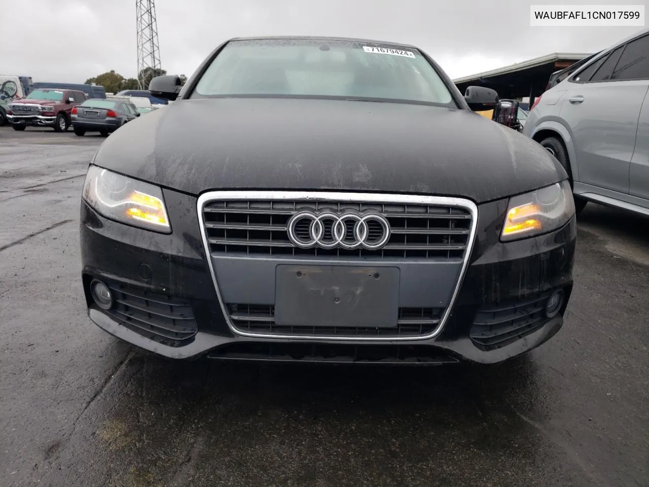 2012 Audi A4 Premium VIN: WAUBFAFL1CN017599 Lot: 71679424