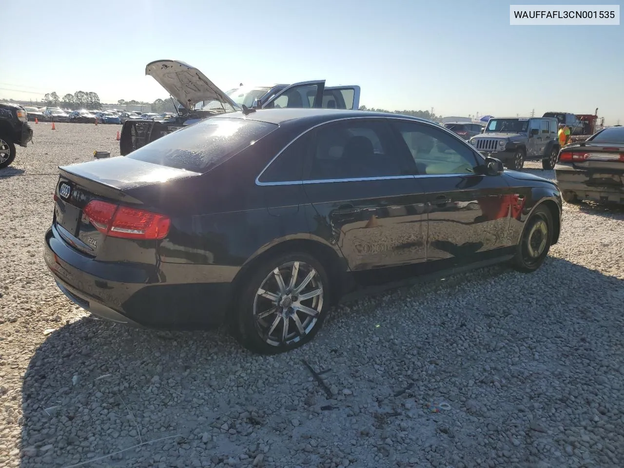 2012 Audi A4 Premium Plus VIN: WAUFFAFL3CN001535 Lot: 72176154