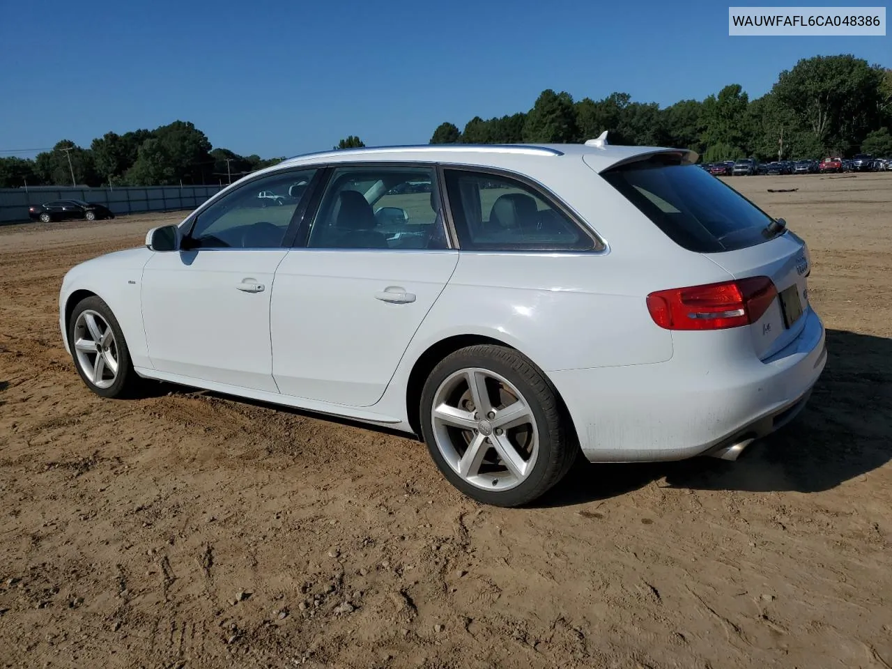 2012 Audi A4 Premium Plus VIN: WAUWFAFL6CA048386 Lot: 72200084