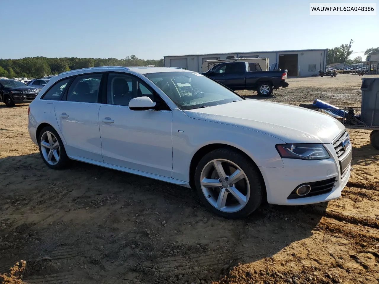 2012 Audi A4 Premium Plus VIN: WAUWFAFL6CA048386 Lot: 72200084