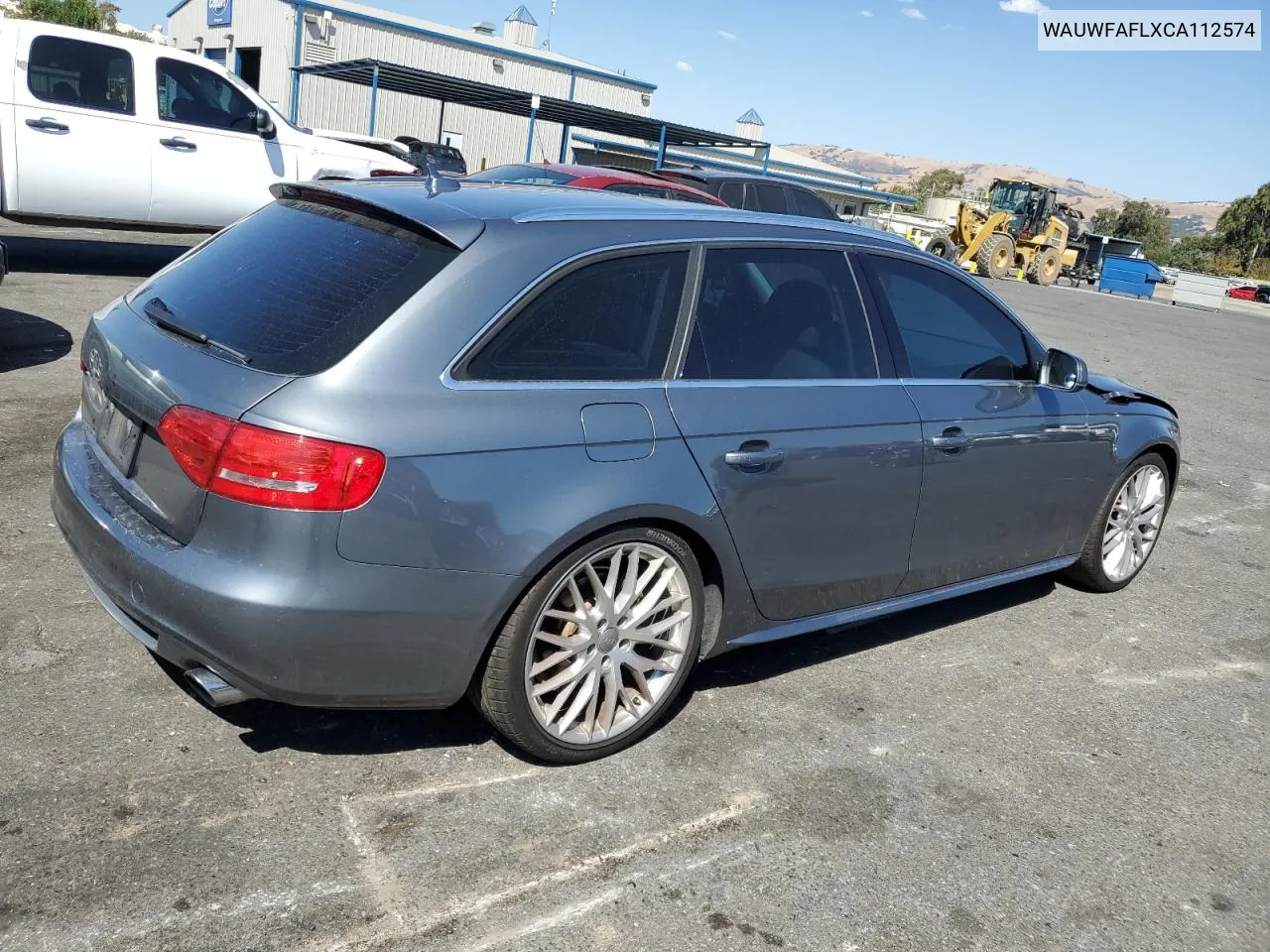 2012 Audi A4 Premium Plus VIN: WAUWFAFLXCA112574 Lot: 73159394