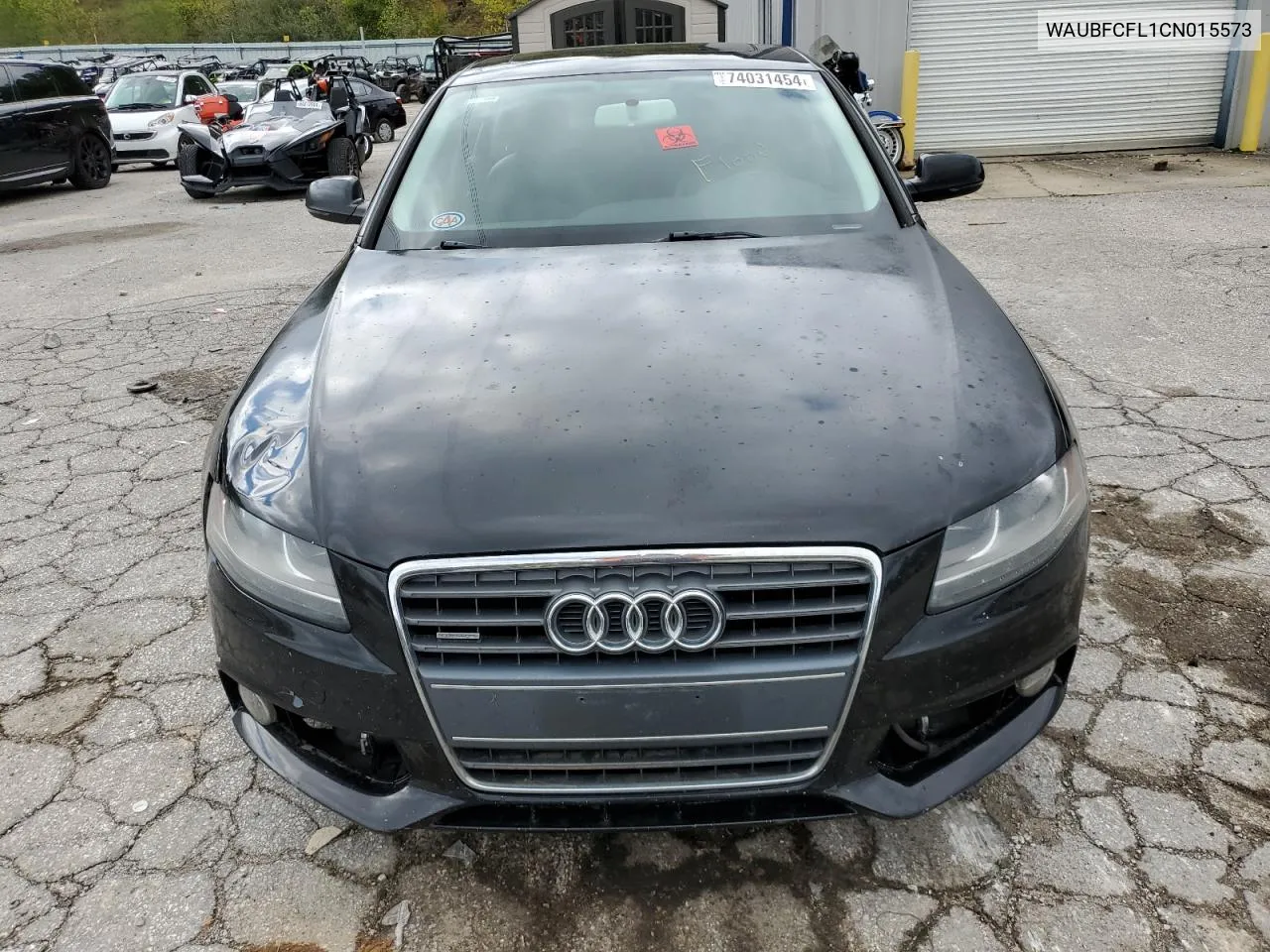 2012 Audi A4 Premium VIN: WAUBFCFL1CN015573 Lot: 74031454