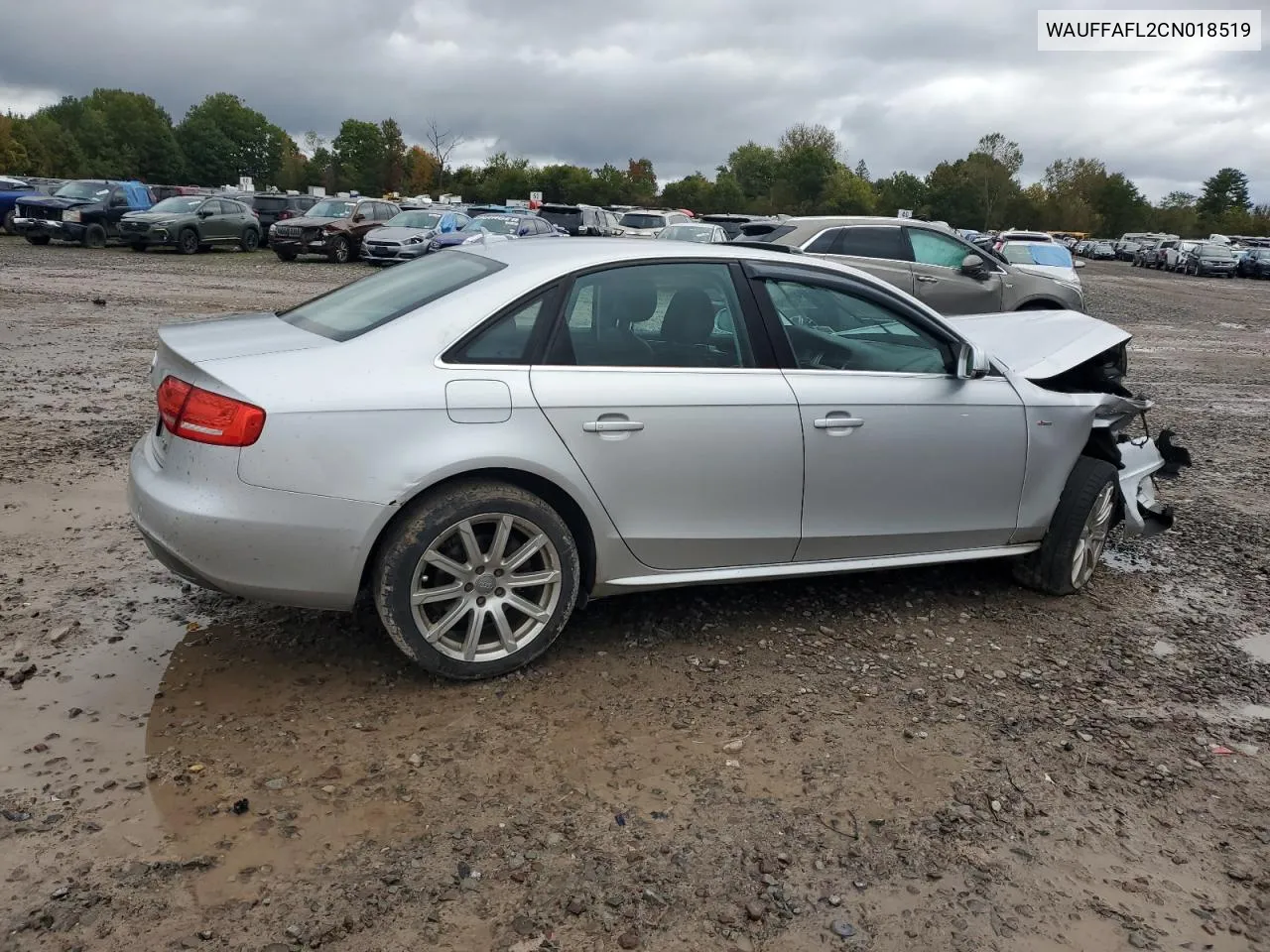 2012 Audi A4 Premium Plus VIN: WAUFFAFL2CN018519 Lot: 75186784