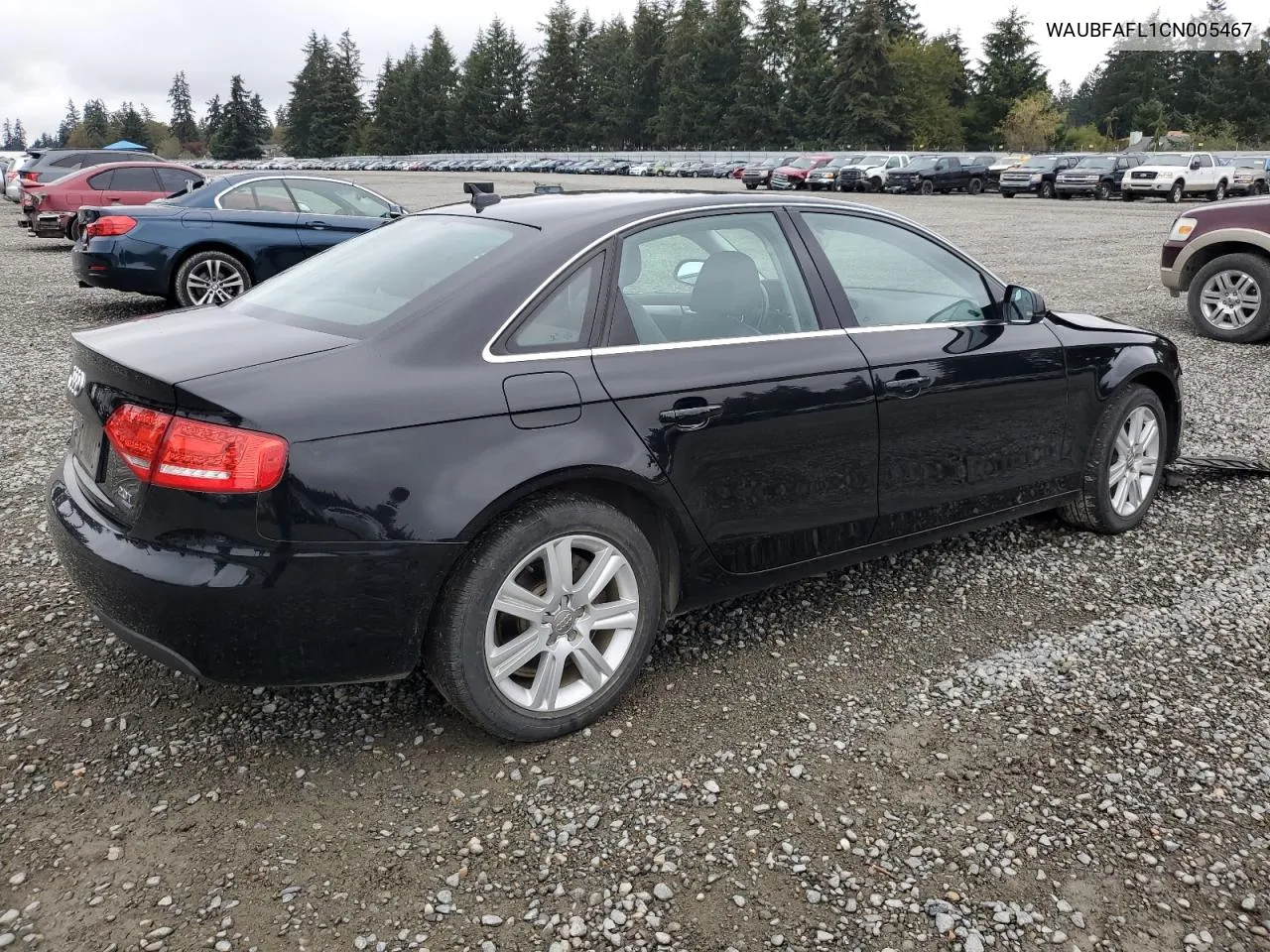 2012 Audi A4 Premium VIN: WAUBFAFL1CN005467 Lot: 76372814