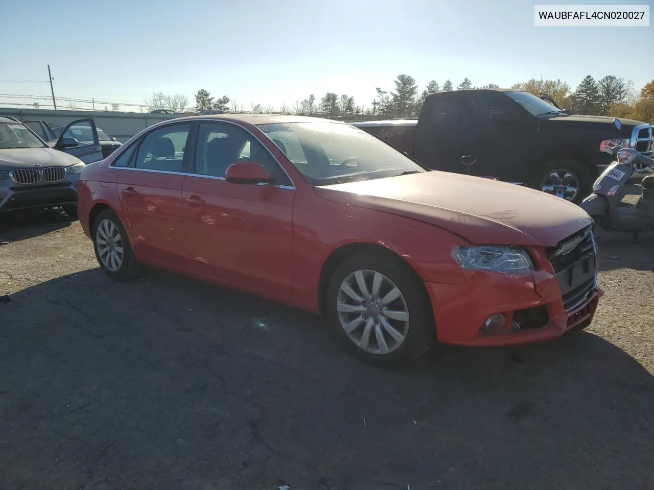 2012 Audi A4 Premium VIN: WAUBFAFL4CN020027 Lot: 77527024