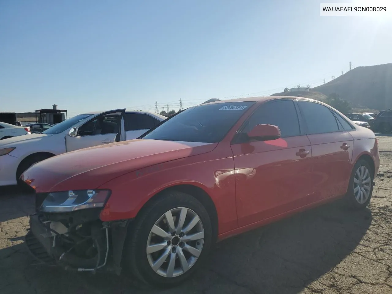 2012 Audi A4 Premium VIN: WAUAFAFL9CN008029 Lot: 78492194