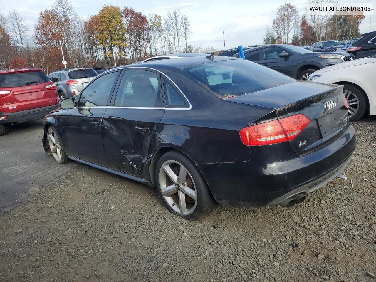 2012 Audi A4 Premium Plus VIN: WAUFFAFL8CN018105 Lot: 78875084